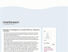 Tablet Screenshot of mrantonsson.blogg.se
