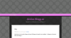 Desktop Screenshot of denise.blogg.se