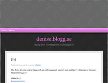 Tablet Screenshot of denise.blogg.se
