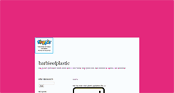 Desktop Screenshot of barbieofplastic.blogg.se