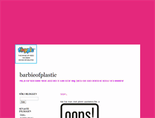 Tablet Screenshot of barbieofplastic.blogg.se
