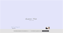 Desktop Screenshot of guessthis.blogg.se