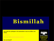 Tablet Screenshot of bismillah.blogg.se