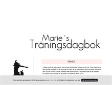 Tablet Screenshot of mariesfitness.blogg.se