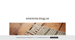 Desktop Screenshot of emerentia.blogg.se