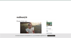 Desktop Screenshot of malinastyle.blogg.se