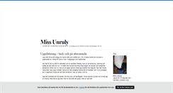 Desktop Screenshot of missunruly.blogg.se