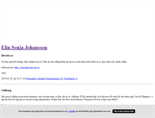 Tablet Screenshot of elinsonja.blogg.se
