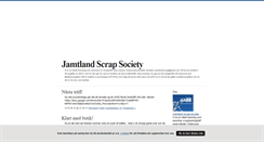 Desktop Screenshot of jamtlandscrapsociety.blogg.se