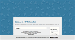 Desktop Screenshot of jaanasgottoblandat.blogg.se