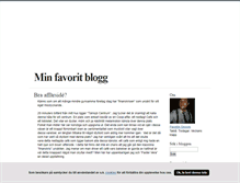 Tablet Screenshot of minfavoritblogg.blogg.se