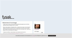 Desktop Screenshot of fysak.blogg.se