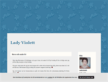 Tablet Screenshot of ladyviolett.blogg.se
