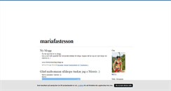 Desktop Screenshot of mariafastesson.blogg.se