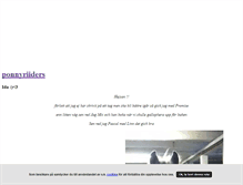 Tablet Screenshot of ponnyriiders.blogg.se