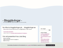 Tablet Screenshot of bloggtavlingar.blogg.se