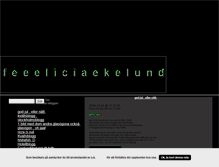 Tablet Screenshot of feeeliciaekelund.blogg.se