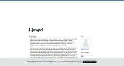 Desktop Screenshot of ljusspel.blogg.se