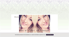 Desktop Screenshot of marinablom.blogg.se