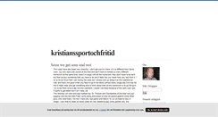 Desktop Screenshot of kristianssportochfritid.blogg.se