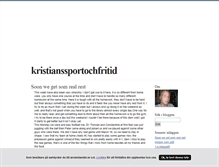 Tablet Screenshot of kristianssportochfritid.blogg.se