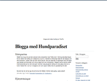 Tablet Screenshot of bloggamedhundparadiset.blogg.se