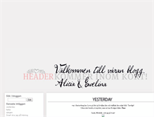 Tablet Screenshot of aliciaewelinas.blogg.se