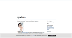 Desktop Screenshot of ogonlaser.blogg.se