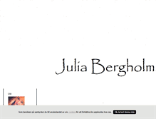 Tablet Screenshot of juliabergholm.blogg.se