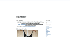 Desktop Screenshot of buyittoday.blogg.se