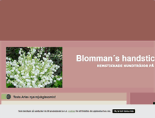 Tablet Screenshot of blommanshandstickat.blogg.se