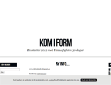 Tablet Screenshot of komiformbloggen.blogg.se