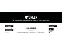 Desktop Screenshot of mygreen.blogg.se