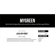 Tablet Screenshot of mygreen.blogg.se