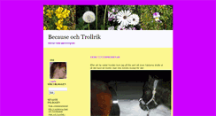 Desktop Screenshot of becausetrollrik.blogg.se