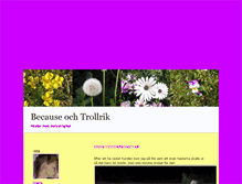 Tablet Screenshot of becausetrollrik.blogg.se