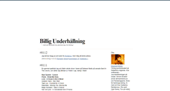 Desktop Screenshot of billigunderhallning.blogg.se