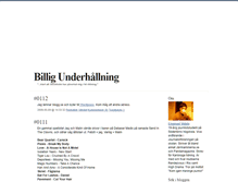 Tablet Screenshot of billigunderhallning.blogg.se
