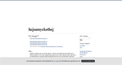 Desktop Screenshot of hejsamyckethej.blogg.se