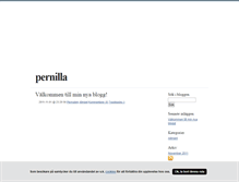 Tablet Screenshot of pernilla.blogg.se