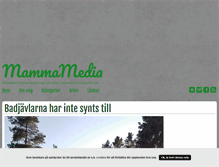 Tablet Screenshot of mammamedia.blogg.se