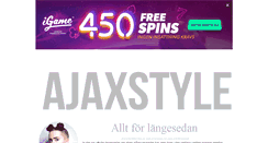 Desktop Screenshot of ajaxstyle.blogg.se