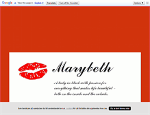 Tablet Screenshot of marybeth.blogg.se