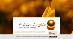 Desktop Screenshot of krickos.blogg.se