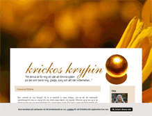 Tablet Screenshot of krickos.blogg.se