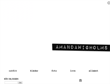 Tablet Screenshot of amandawigholms.blogg.se
