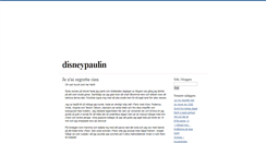 Desktop Screenshot of disneypaulin.blogg.se