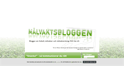 Desktop Screenshot of malvaktsbloggen.blogg.se