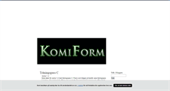 Desktop Screenshot of komiform.blogg.se
