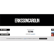 Tablet Screenshot of erikssoncarolin.blogg.se